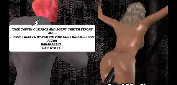  Sexy 3D cartoon blonde fucked by Captain America